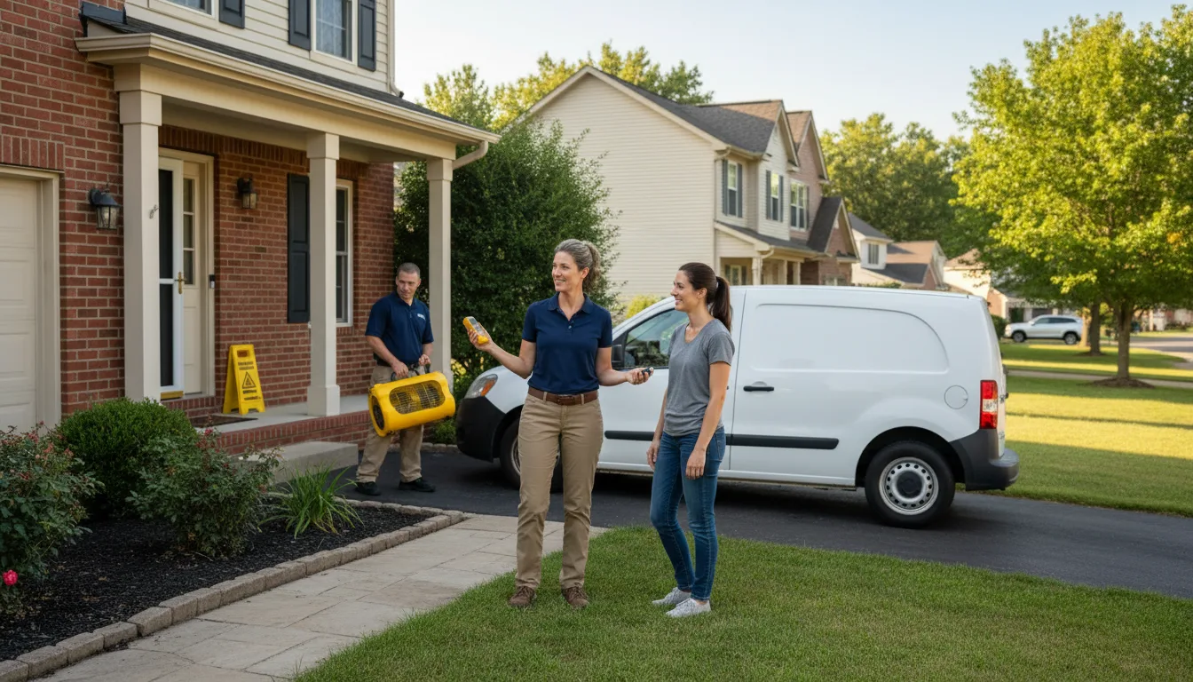 Residential water damage restoration in Union City, TN